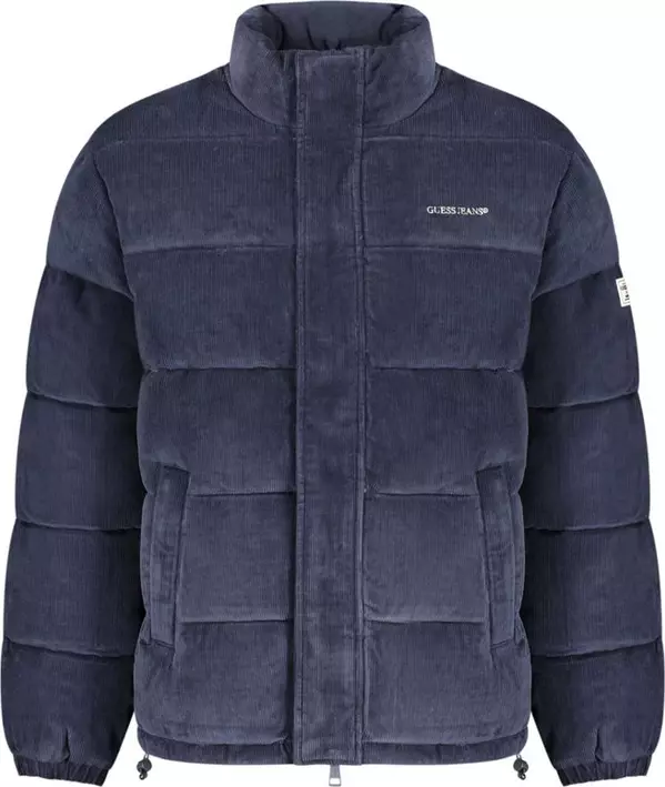 Blue Polyester Men's Jacket