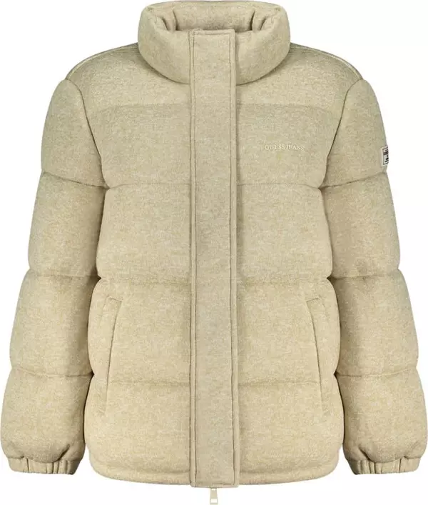 Beige Polyester Women's Jacket