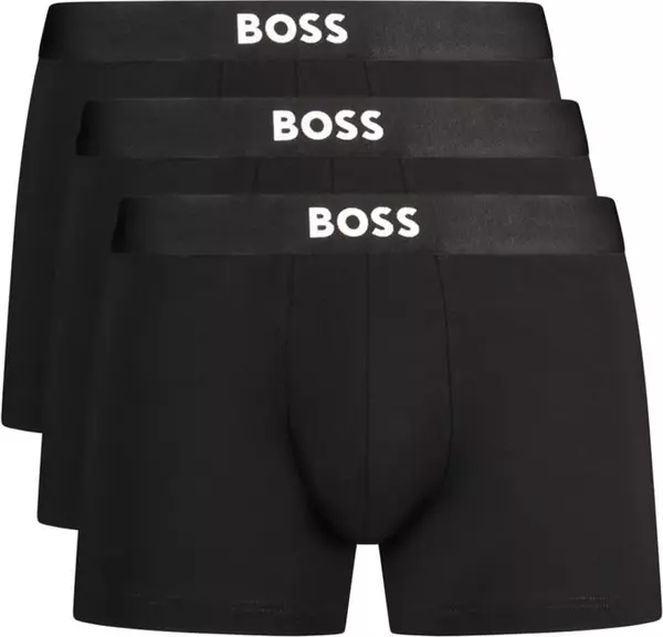 Black Cotton Men's Boxer Shorts