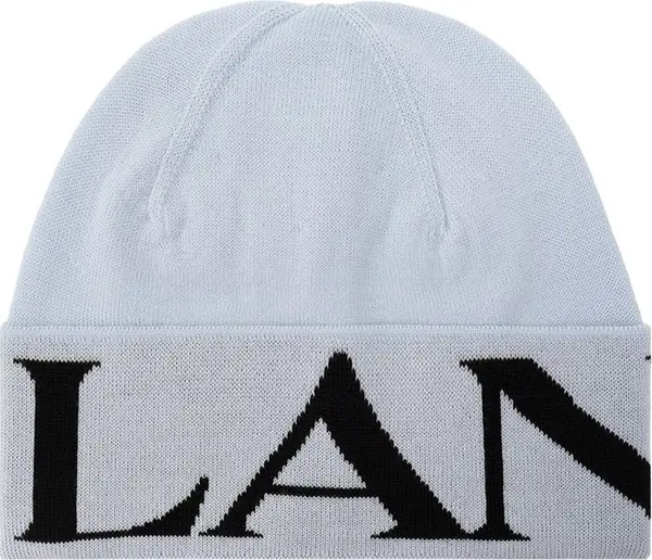 Blue Virgin Wool Beanie