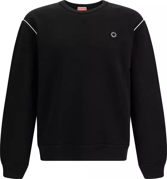 Black Cotton Sweatshirt