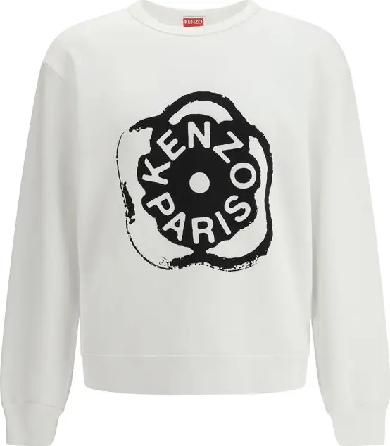 White Cotton Sweatshirt