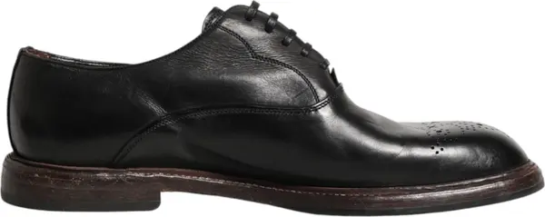 Black Calfskin Leather Oxford Dress Shoes
