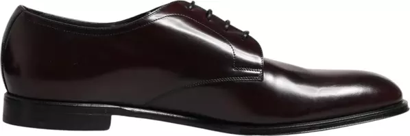 Black Lace Up Leather Dress Derby Men Shoes