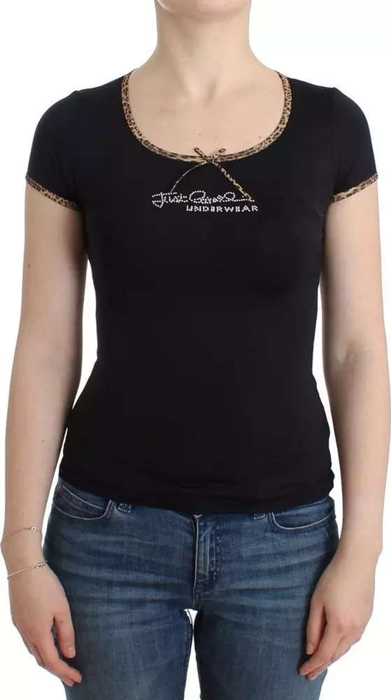 Black Elastane Top