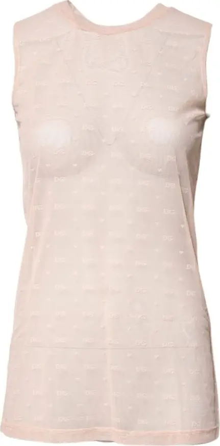 Beige Nylon Blouse