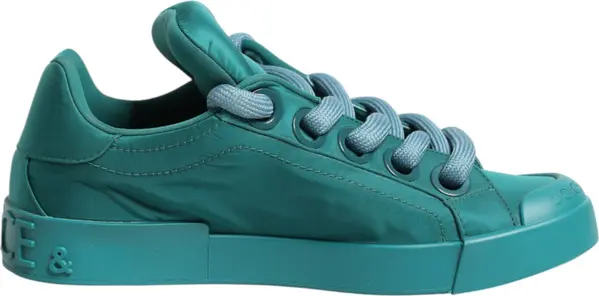 Teal Portofino Men Low Top Sneakers Shoes