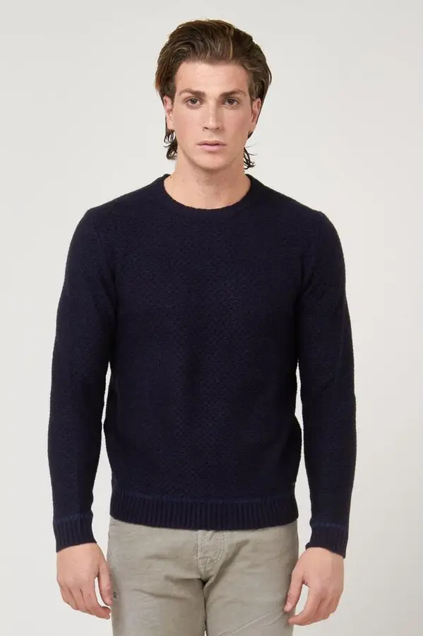 Blue Marabou Sweatshirt