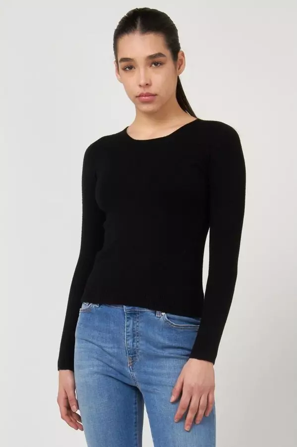 Black Viscose Sweatshirt