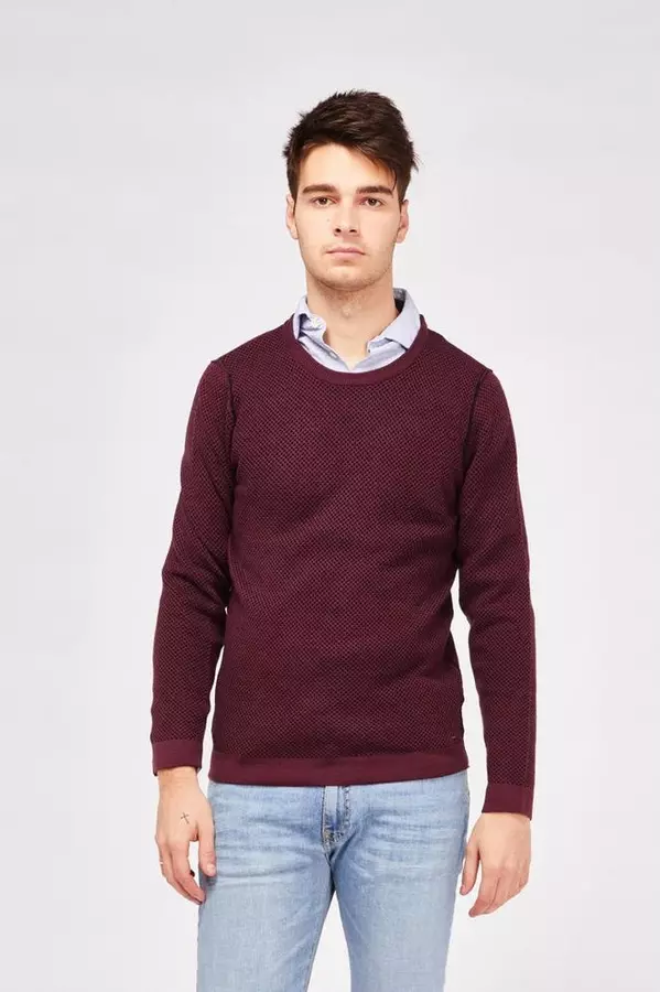 Bordeaux Wool Sweatshirt