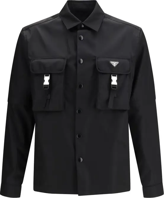 Black Recycled Polyamide Jacket