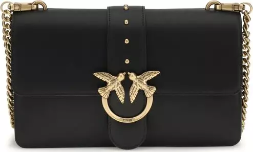 Black Calf Leather Bos Taurus Shoulder Bag