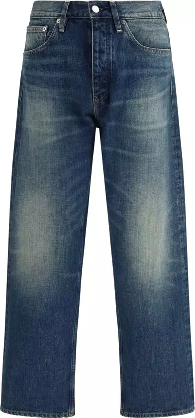 Blue Cotton Relaxed Fit Jeans