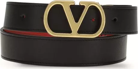 Black Calf Leather Bos Taurus Belt