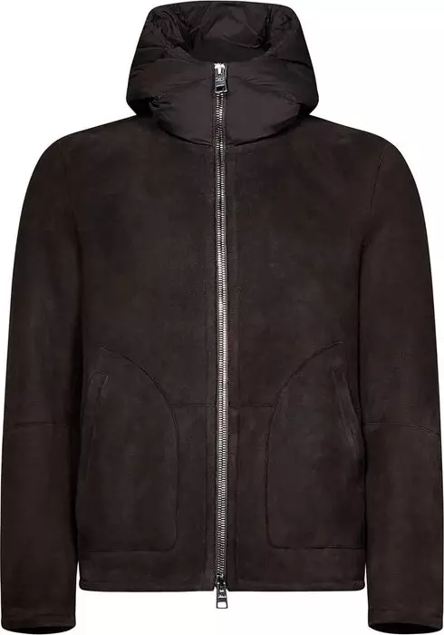 Brown Lambskin Shell Jacket