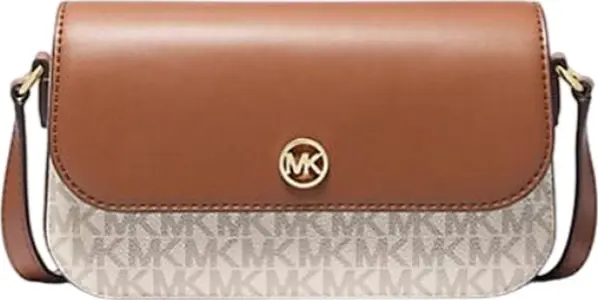Beige Leather Crossbody Bag