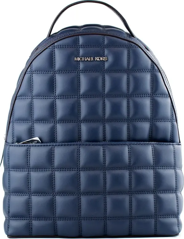 Blue Artificial Leather Backpack