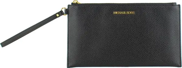 Black Leather Clutch Bag