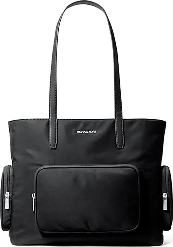 Black Nylon Tote Bag