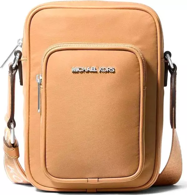 Brown Nylon Crossbody Bag