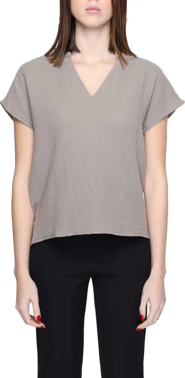 Beige Cotton Blouse