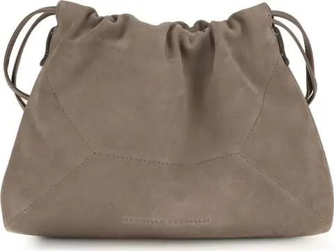 Beige Calf Leather Bos Taurus Clutch Bag
