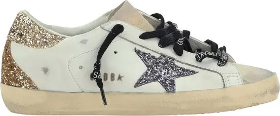 White Calf Leather Bos Taurus Low Top Sneakers