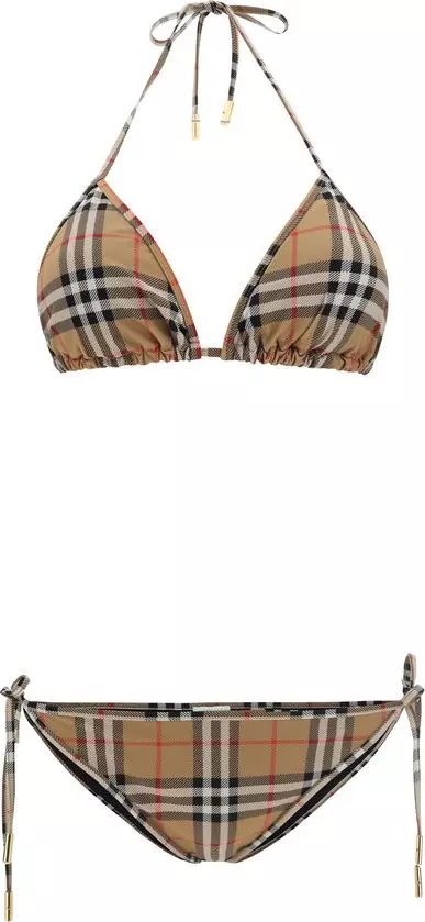 Brown Polyamide Bikini