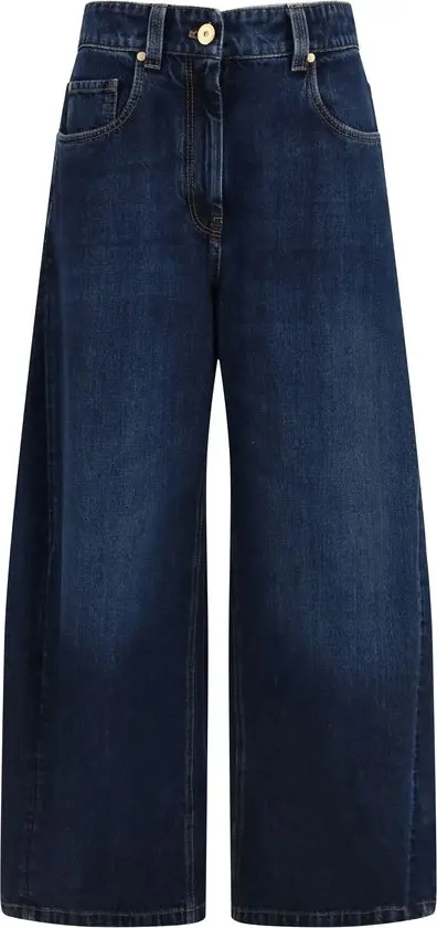Blue Cotton Jeans Denim