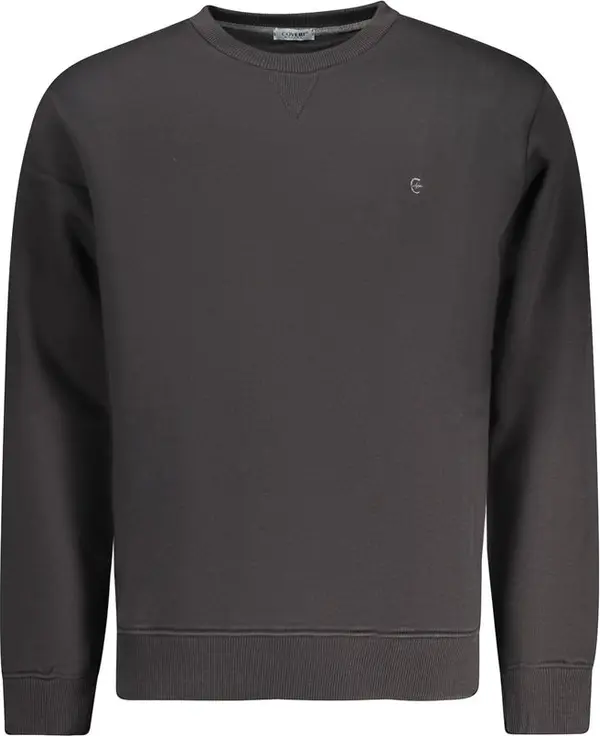Black Cotton Men Sweater