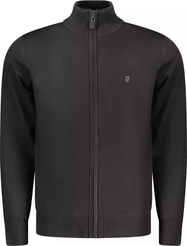 Nero Viscosa Uomo Cardigan