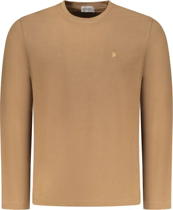 Marrone Cotton Men T-Shirt