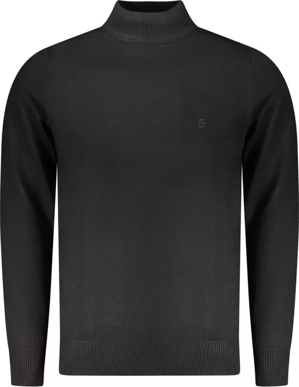 Nero Viscosa Uomo Maglia