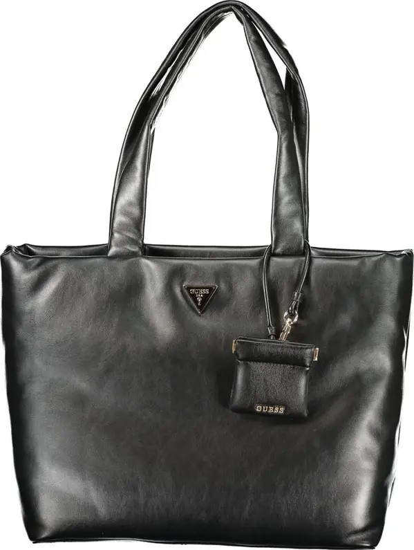 Black Polyurethane Women's Handbag