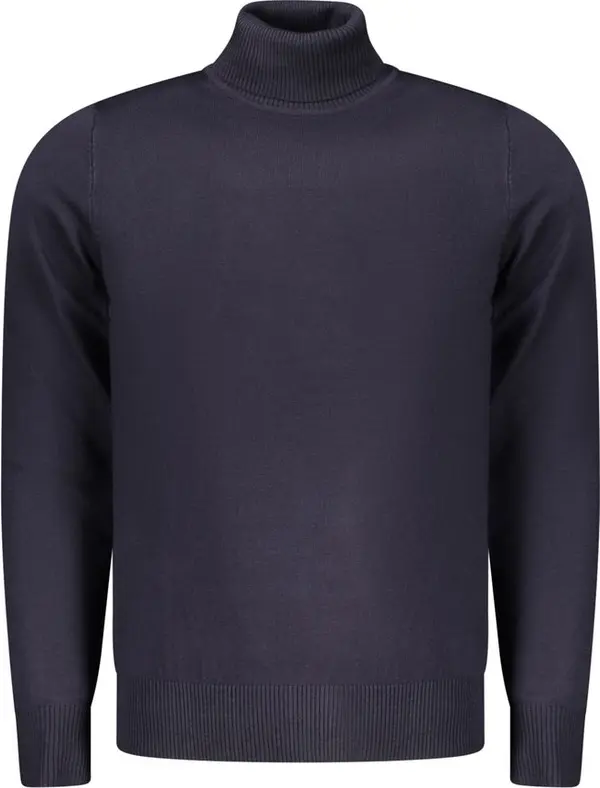 Blu Viscosa Uomo Maglia