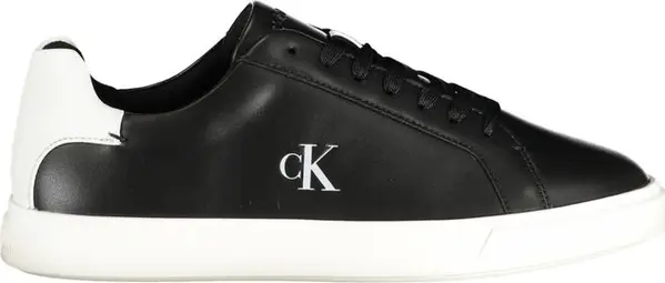 Black Polyurethane Women Sneaker