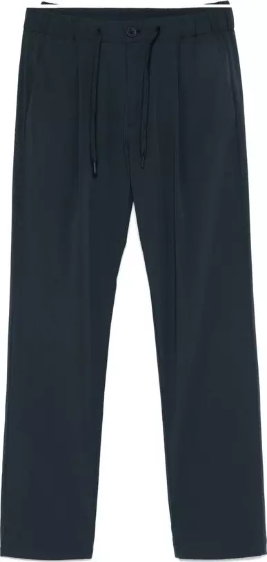 Gray Elastane Casual Pants