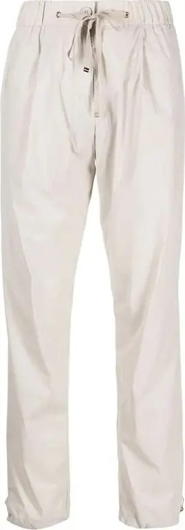 Gray Elastane Casual Pants