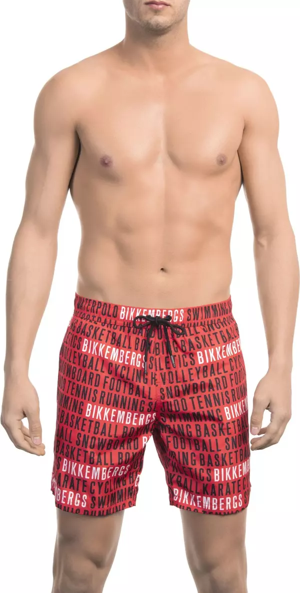 Multicolor Polyester Swim Shorts