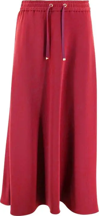 Multicolor Acetate Midi Skirt