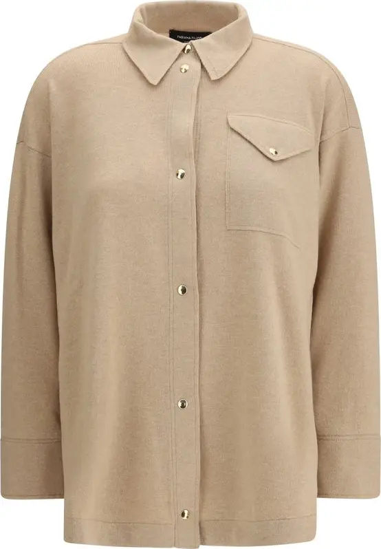 Beige Wool Shirt