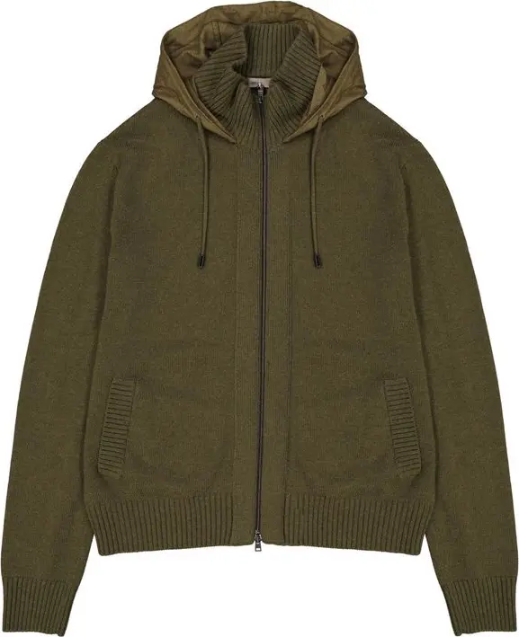 Bicolor Cashmere Hoodie