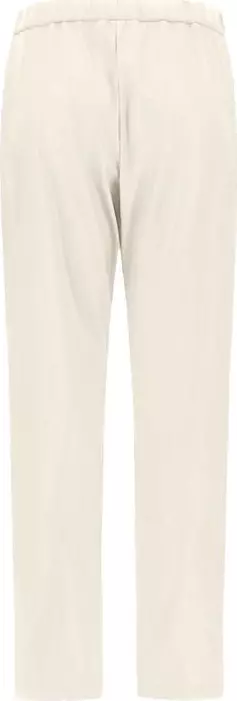 White Polyester Casual Pants