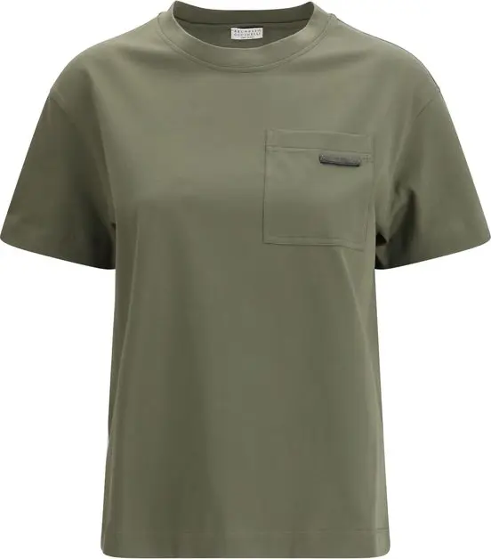 Bicolor Cotton T-Shirt