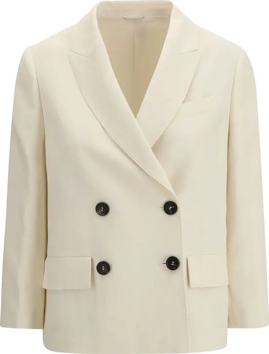 Beige Viscose Jacket