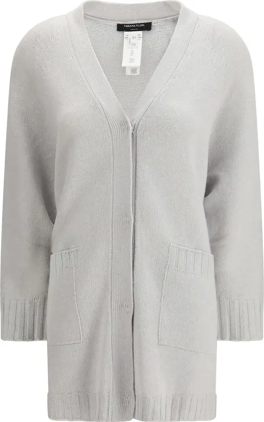 Gray Wool Cardigan