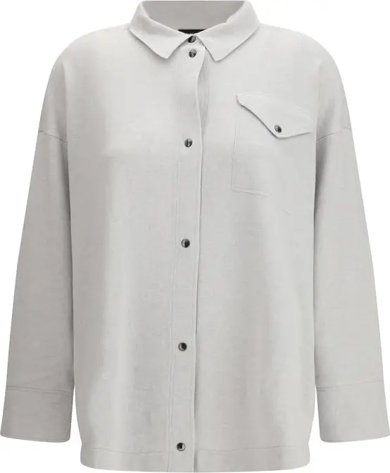 Gray Wool Dress Shirt