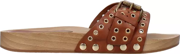 Brown Leather Slippers