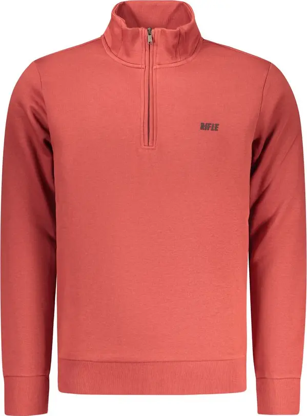 Red Cotton Men Sweatshirt