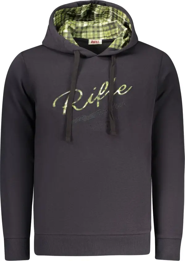 Blue Cotton Men's Hoodie